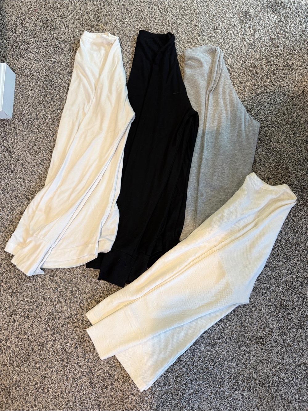 Amazon Long Sleeve Tees in White, Black, Gray, Cream